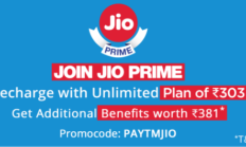PayTM Jio Recharge Offers – Flat Upto ₹1000 Cashback | 4 More Offers