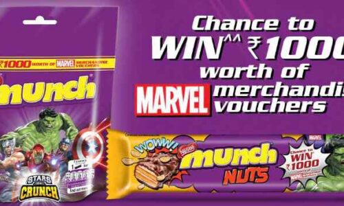 Marvel Free Vouchers Rs 1000 Marvel Merchandise for free  | Woohoo MUNCH NUTS Offer | Lot Code