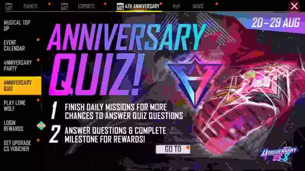 Who is Maxim’ sister? | Free Fire 4th Anniversary Quiz Answer (August 27th, 2021)