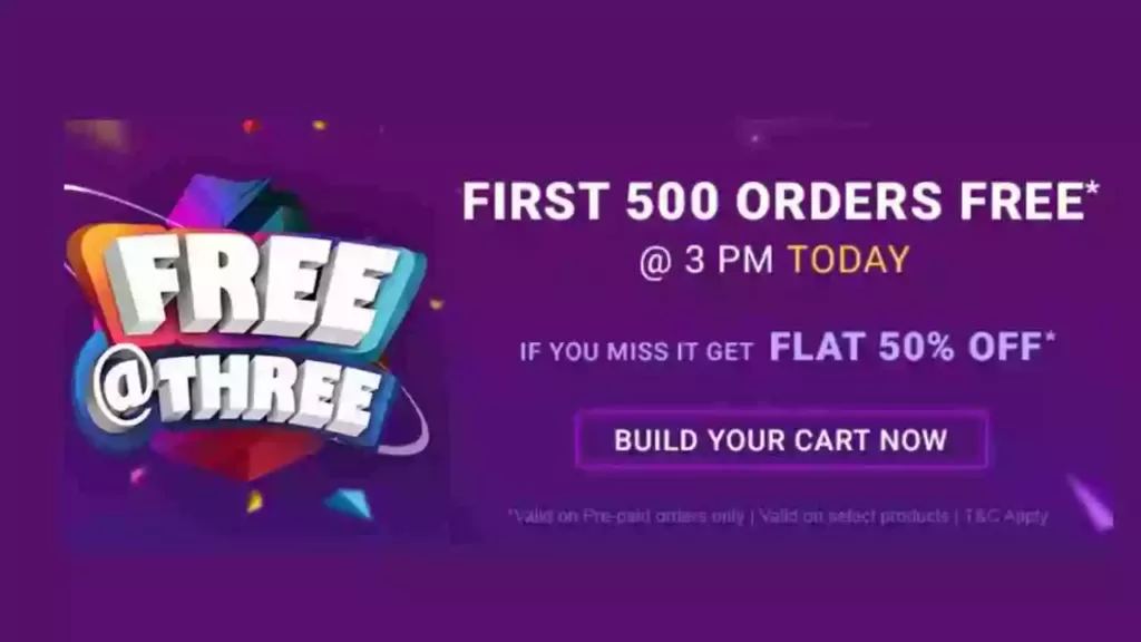 Firstcry Free at 3 Shopping Offer 9 september
