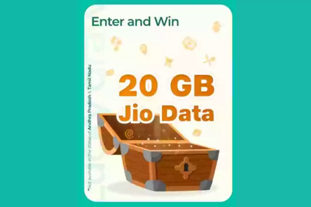 MyJio Lucky Draw Quiz Answers Today: Free 20 GB jio Data