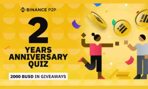Binance P2P 2 Years Anniversary Quiz Answers: Enter to win 100 BUSD