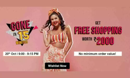 Fynd Gone in 15 Minutes Flash Sale: Free Shopping Worth ₹2000 at 9 PM