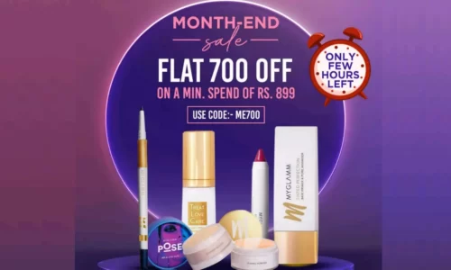 MyGlamm Flat 700 Off Coupon Code ME700: MyGlamm Month End-Sale