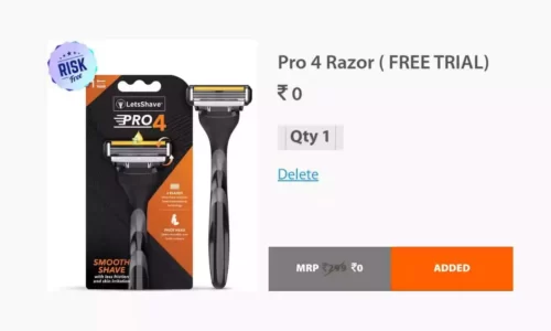 Free LetsShave Pro 4 Razor Worth ₹299 | Just Pay Shipping Charges
