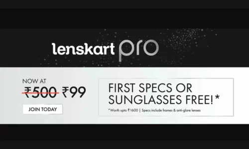 Lenskart Pro Membership Offer: Get Free Eyeglasses Worth ₹1600 At Just ₹117