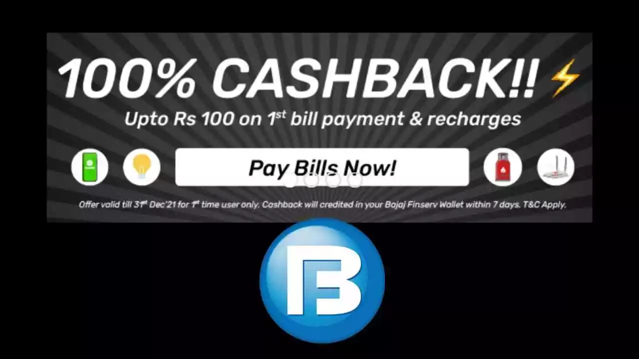 Read more about the article Bajaj Finserv Free ₹100 Recharge + Extra ₹25 Cashback:  100% Cashback On 1st Recharge / Bill Payment