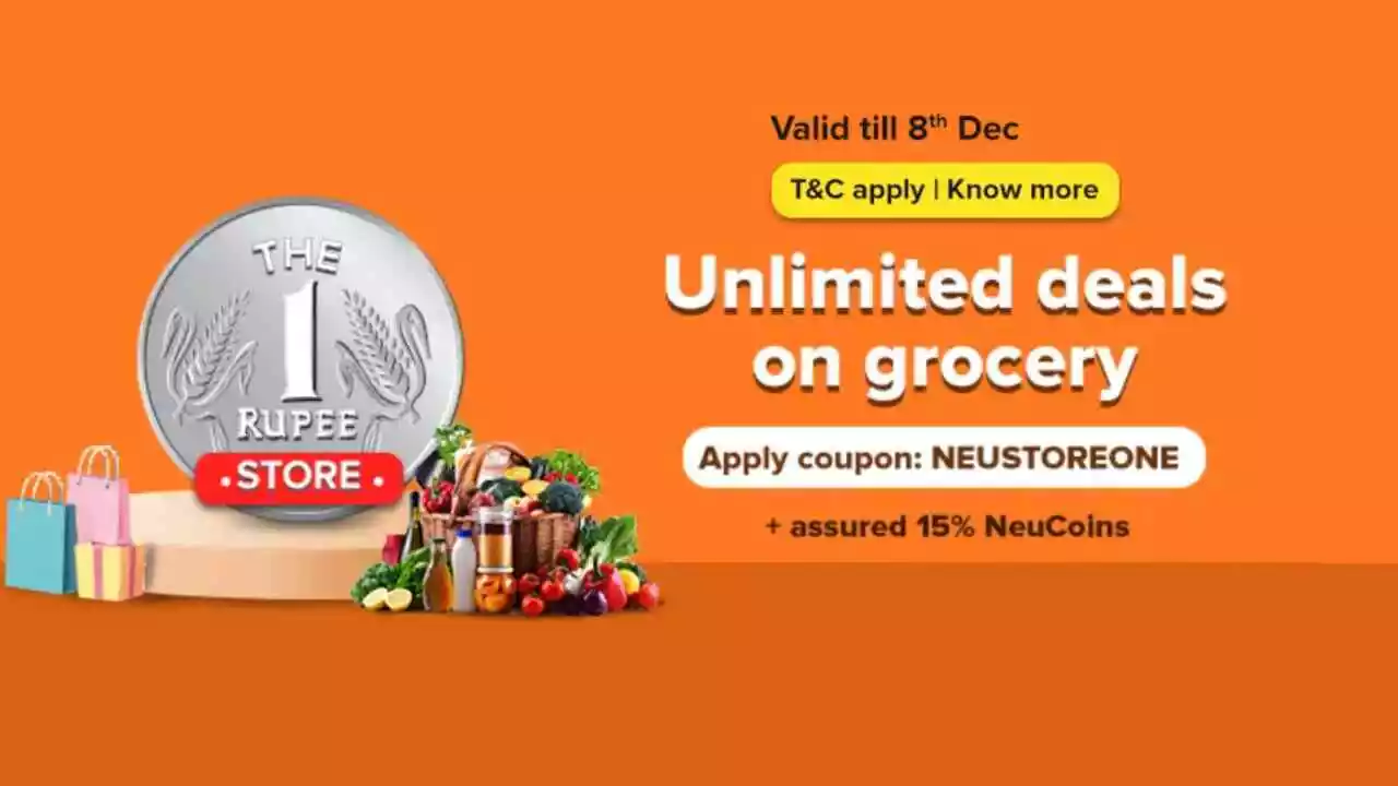Read more about the article Big Basket Offer Neu Re.1 store: Get a Maximum of 15 products at a 90% discount