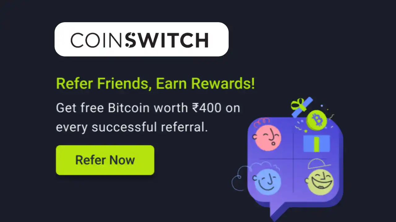 Read more about the article CoinSwitch Kuber Refer & Earn: Signup & Get Free ₹50 Worth Bitcoin