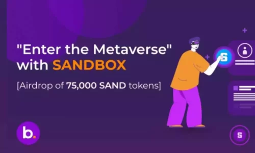 Bitbns Sand Token Airdrop For New Us: Free 5 Sand Token Worth Rs.2300