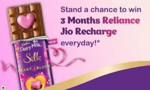 Jio Dairy Milk Silk Free 3 Months Jio Recharge Offer: Make Them Blush Get Free Data / Recharge