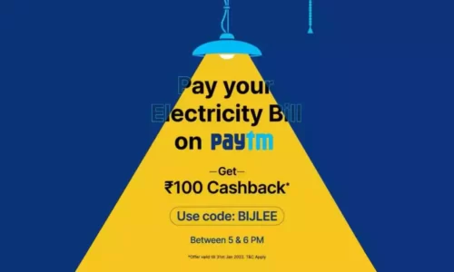 Paytm Electricity Bill Payment Promo Code BIJLEE: Get 100 Cashback