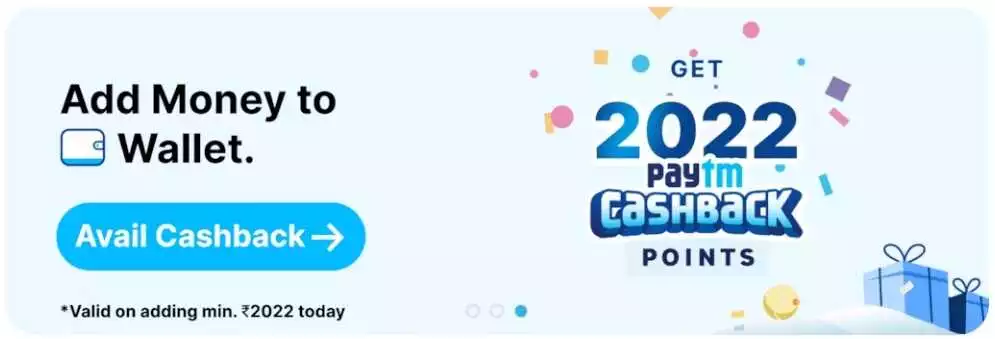 Paytm Get 2022 Cashback Points Offer Today