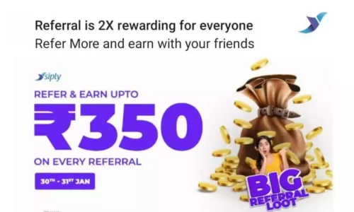 Siply Referral Code XQC5J0P: Free Digital Gold Upto Rs.350