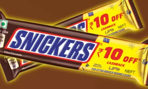 SMS Snickers Cashback Unique Code & Get Assured ₹5 / ₹10 Cashback