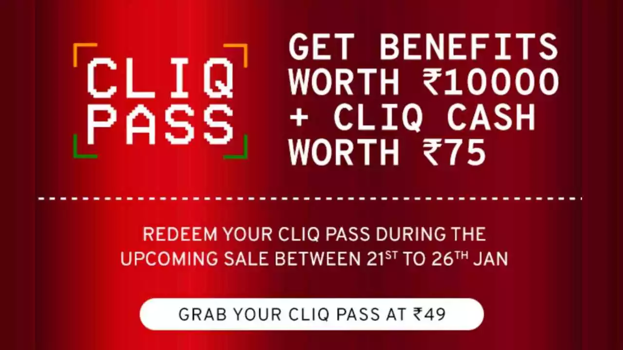 Read more about the article Buy Tata Cliq Pass At Rs.49 & Get Benefits Worth Rs.10000 + Rs.75 Cliq Cash