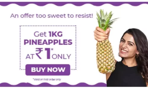 UrbanKisaan Rs 1 Pineapple Offer For New Users