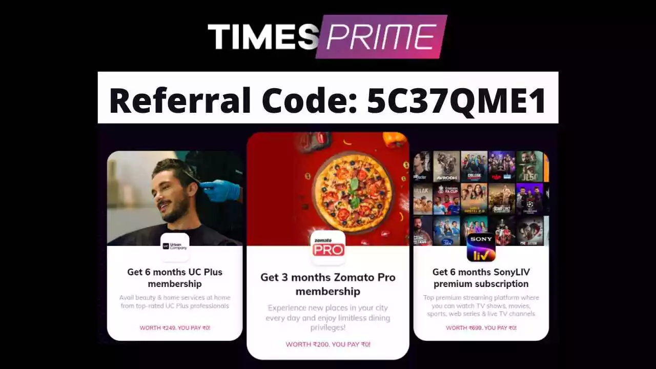 Read more about the article Times Prime Referral Code: Flat ₹350 Off On 12 Months Subscription