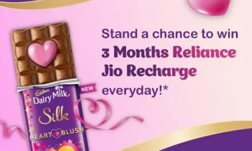 Free 3 Months Jio Recharge From Dairy Milk Silk Offer