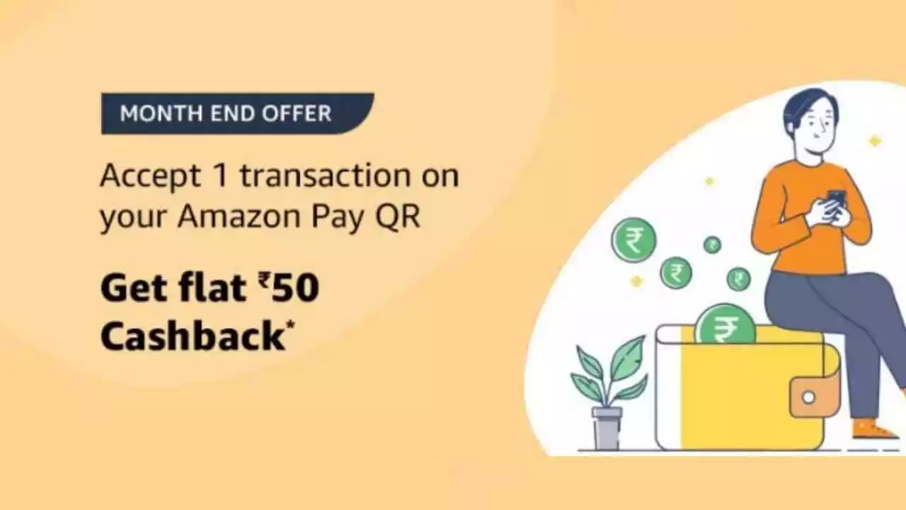 Read more about the article Amazon Pay Merchant Offer: Get Flat ₹50 Cashback |  Welcome Offer