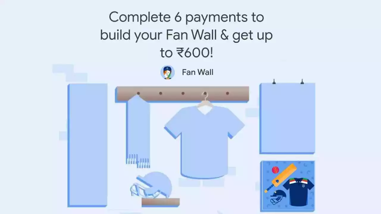 Read more about the article Google Pay Fan Wall Offer: Complete Fan Wall Tasks And Win Free Upto ₹600 