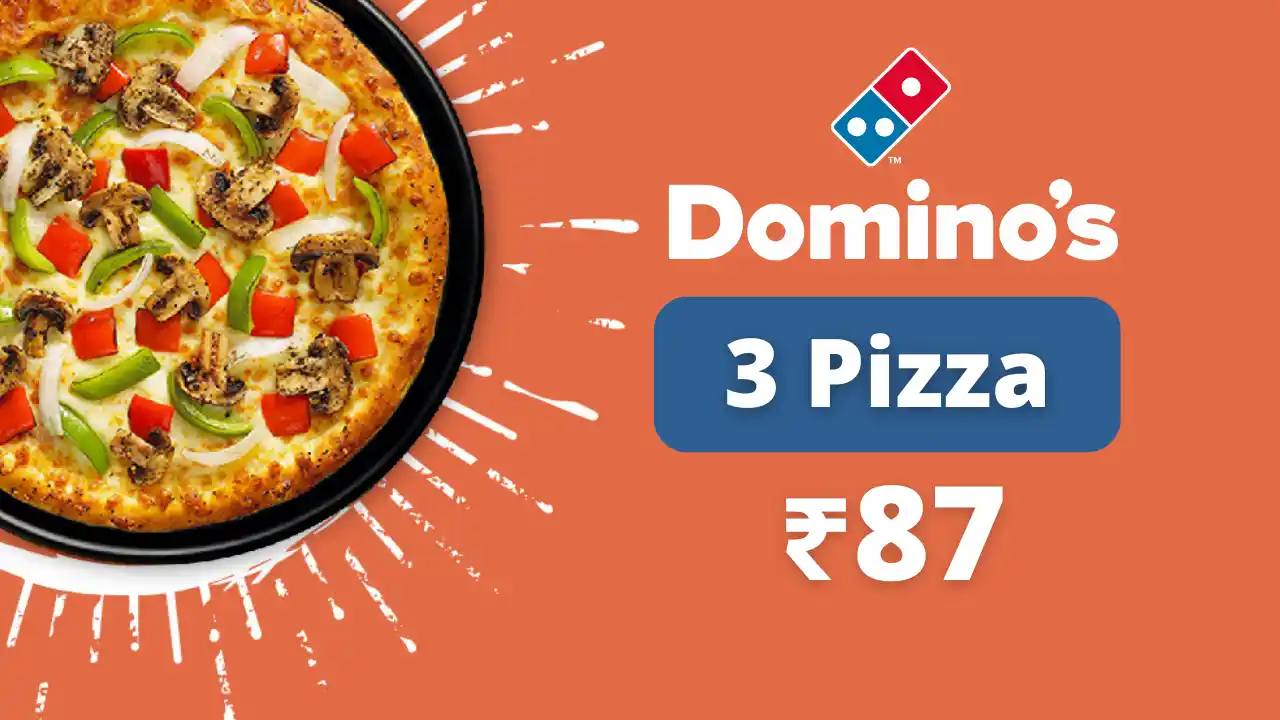 Read more about the article 3 Dominos Pizza At Rs.87 Offer: Apply Code LOVE50 | Valentine Week Offer