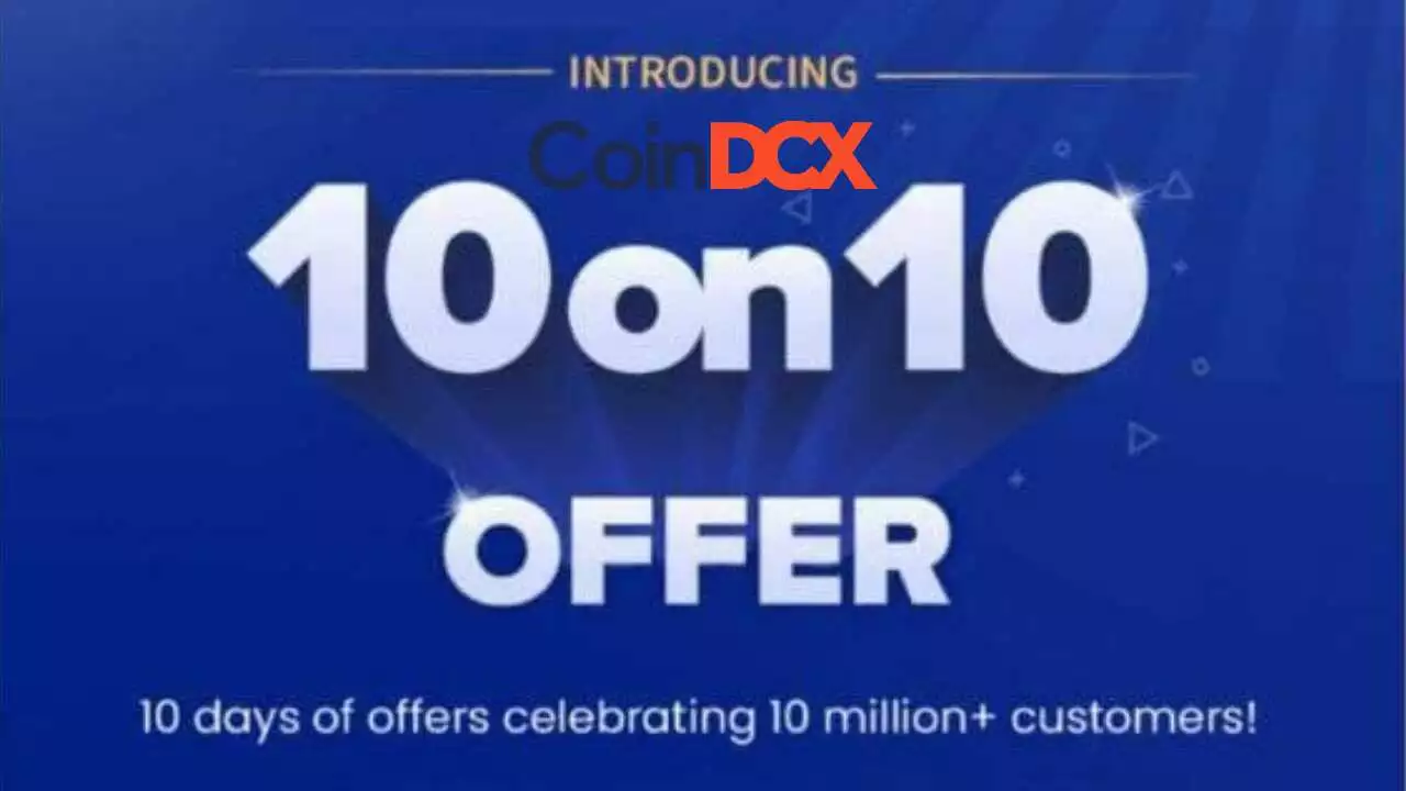 Read more about the article CoinDCX 10 On 10 Offer: Earn Flat ₹1000 Worth Of Cryptos