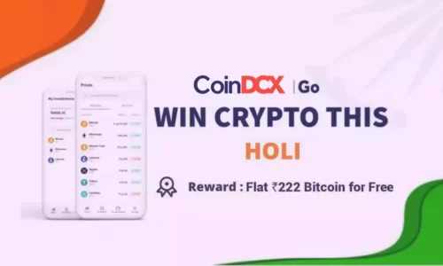 Coindcx Holi Special Coupon Codes 2022: Free Bitcoins Worth ₹222