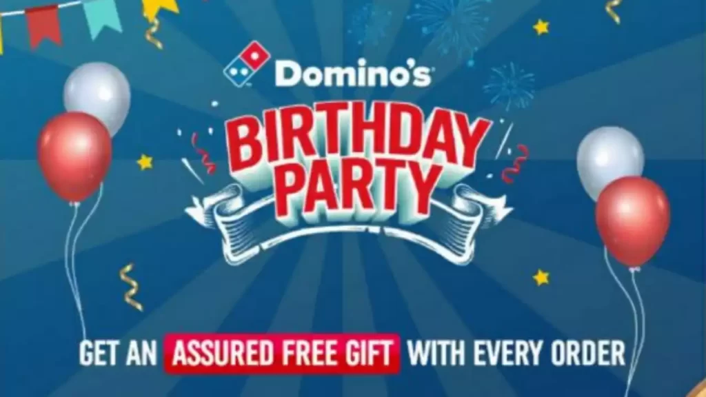 Dominos Birthday Party Free Gift