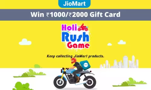 Jio Mart Holi Rush Game: Play & Win Free ₹2000 / ₹1000 Worth Gift Card