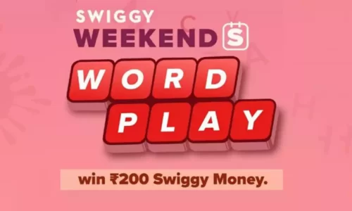 Swiggy Weekends Wordplay Quiz Answers: Win Free ₹200 Swiggy Money