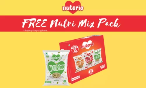 FREE Nutorio Nutri Mix 15 Packs Worth ₹399: Coupon Code SLICENUT