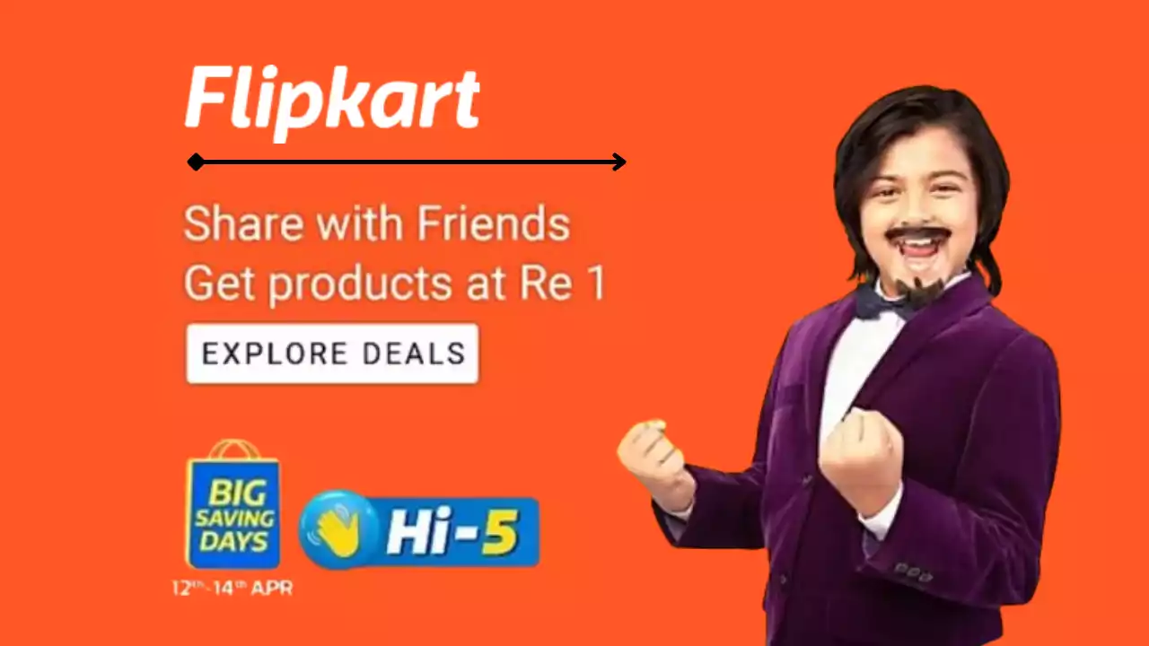 Read more about the article Flipkart Hi5 Deals: Share With Friends & Get Products @ ₹1