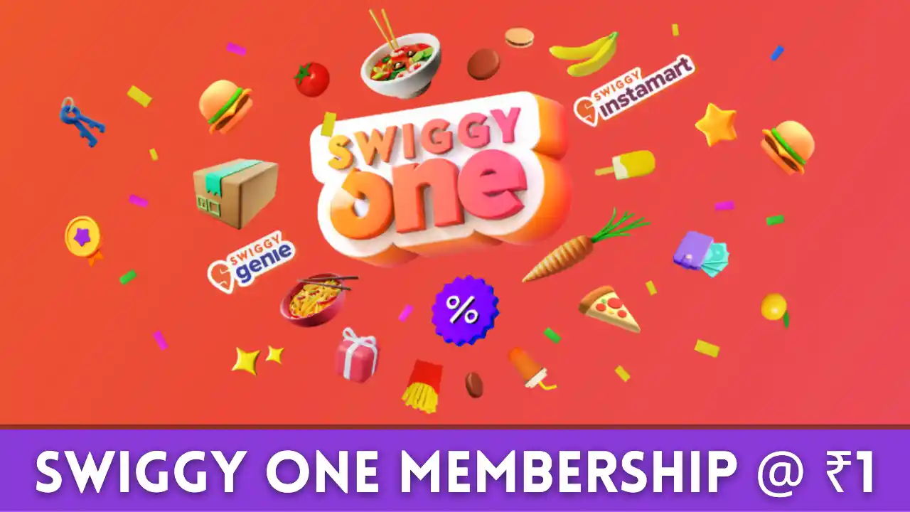 Read more about the article Free One Month Swiggy One Membership @ Rs.1 | Unlimited Free Deliveries On Food