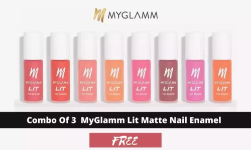 MyGlamm Flipkart Supercoins Deal: Free Combo Of 3 Lit Matte Nail Enamel | 100% Off