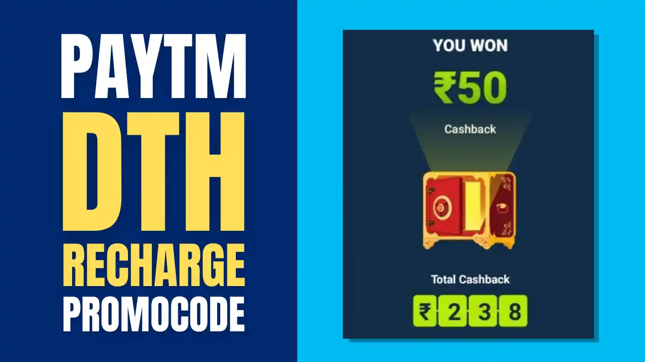 Read more about the article Paytm DTH Recharge Promo Code: IPL50 | Get Assured ₹50 Cashback