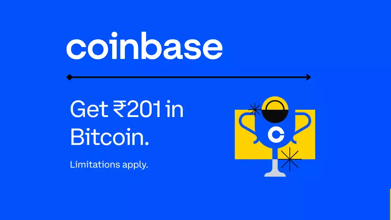 Read more about the article Coinbase Refer And Earn Free ₹201 Worth Bitcoin As Signup Rewards