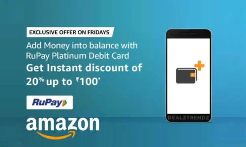 Amazon RuPay Card Offer: Flat ₹100 Cashback On Adding Money