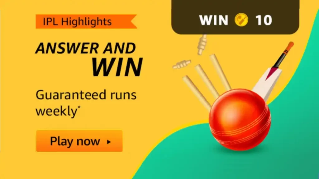 Amazon Weekly T20 IPL Highlights Quiz Answers
