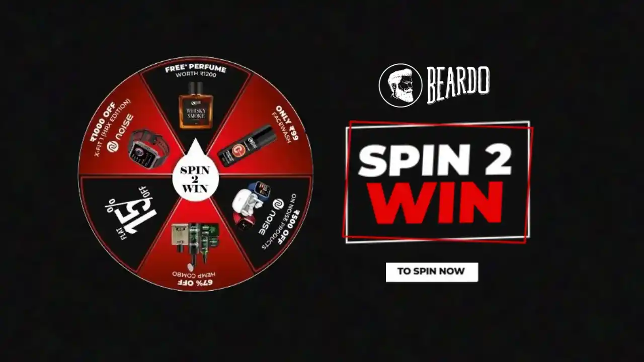 Read more about the article Beardo Spin 2 Win Offer: Free Beardo Perfume, Discounts Vouchers, Etc.