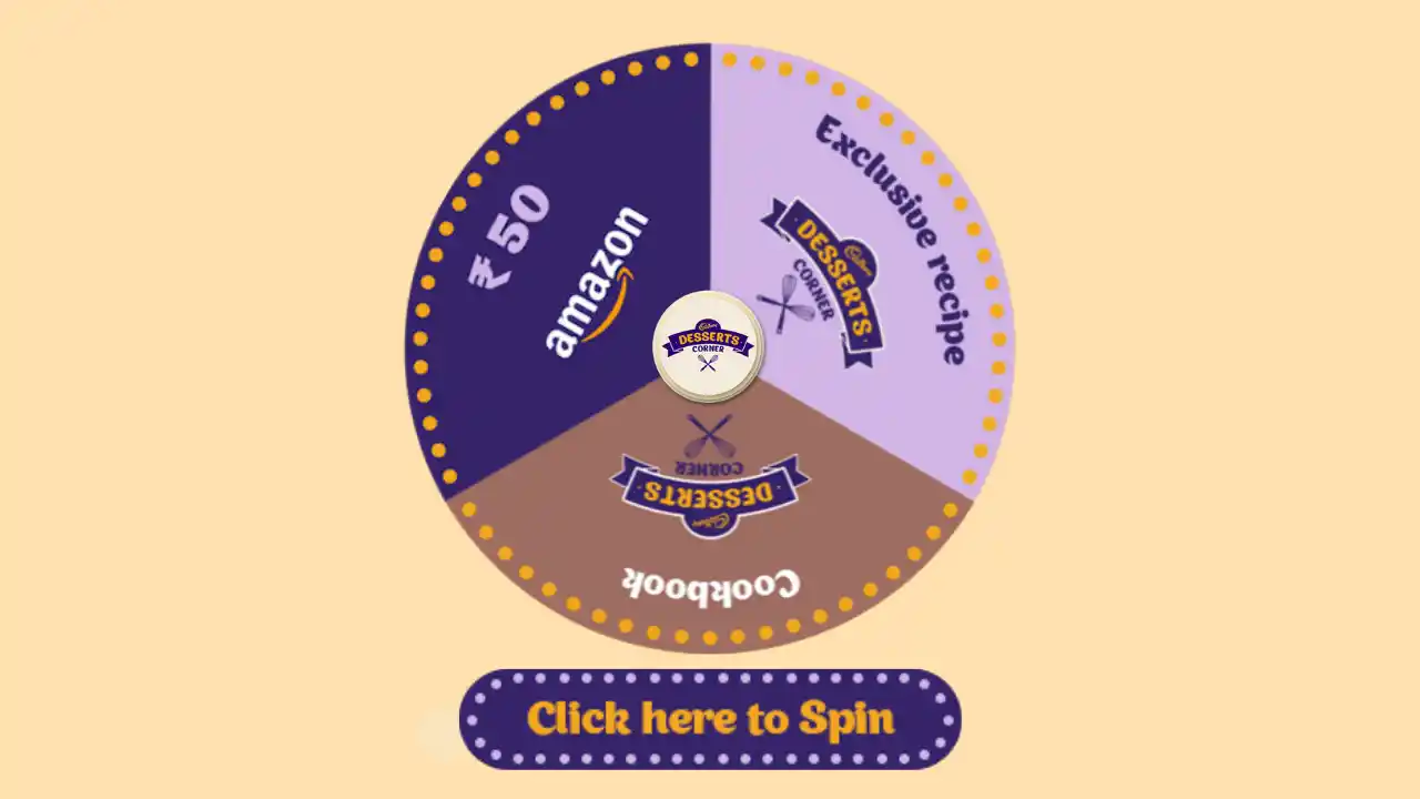 Read more about the article Cadbury Desserts Corner Spin & Win Rs.50 Amazon Gift Card