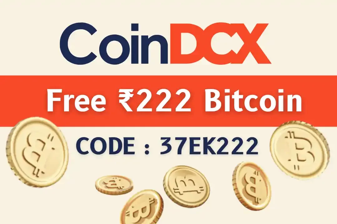 CoinDCX New Coupon Code 37EK222: Earn Free Rs.222 Worth Bitcoins