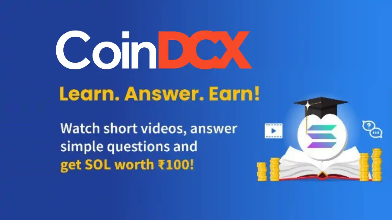 Read more about the article Coindcx Solana Quiz Answers: Learn & Earn Free ₹100 SOL Tokens