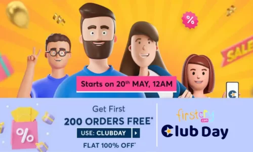 Firstcry Club Day Free Rs.200 Shopping Sale | First 200 Free @ Flat 100% Off