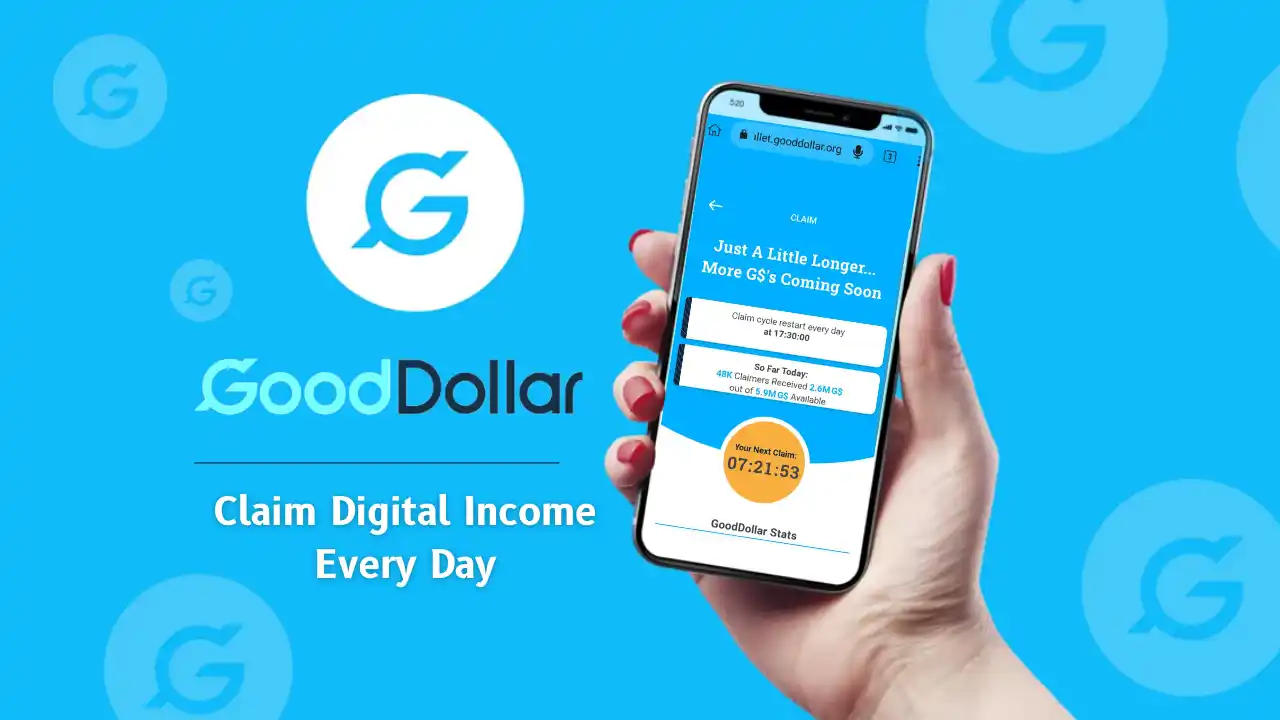 Read more about the article Claim Free G$ Tokens Daily From GoodDollar Airdrop | Already Listed Token