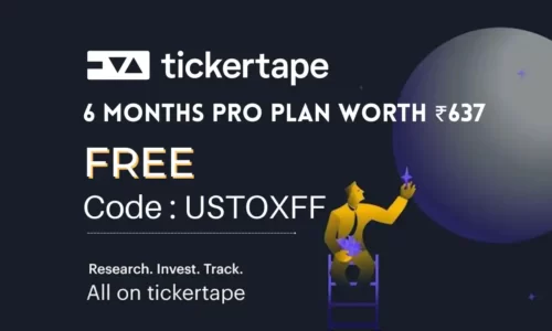 Tickertape Free Pro Membership Coupon Code: USTOXFF | Worth ₹637