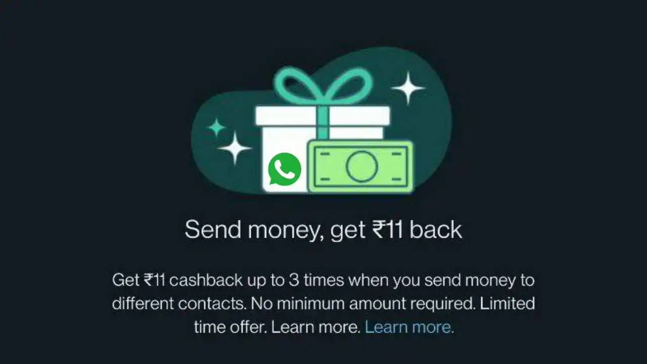 Read more about the article WhatsApp: Send Rs.1 & Get Rs.11 Cashback Upto 3 Times | Total ₹33