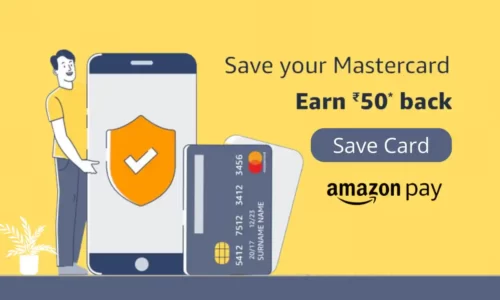 Amazon Pay: Save Master Card & Get ₹50 Cashback For Free