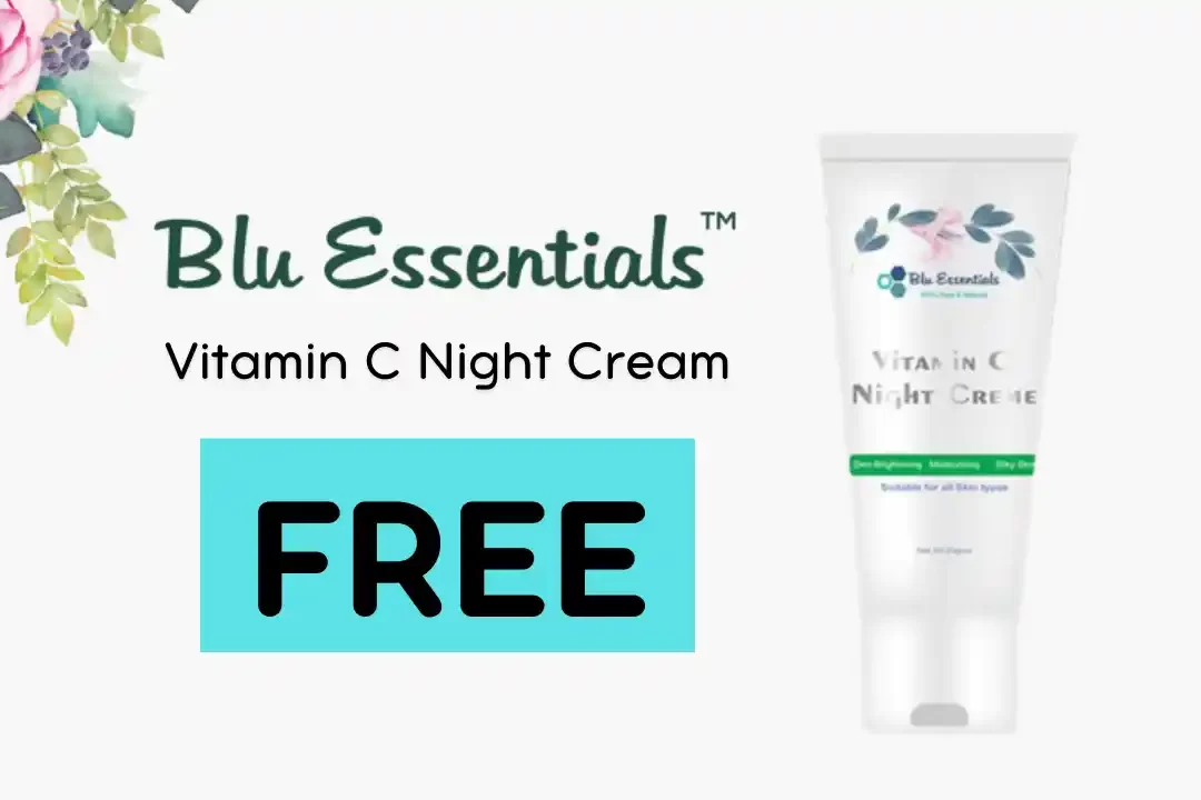 Blue Essentials Free Vitamin C Night Cream Sample | No Shipping Charges