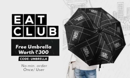 Eat Club Free Umbrella Worth Rs.300 | Promo Code UMBRELLA